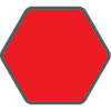 Red Hexagon with Dark Grey Outline Shaped Logo - Your Future Starts Here